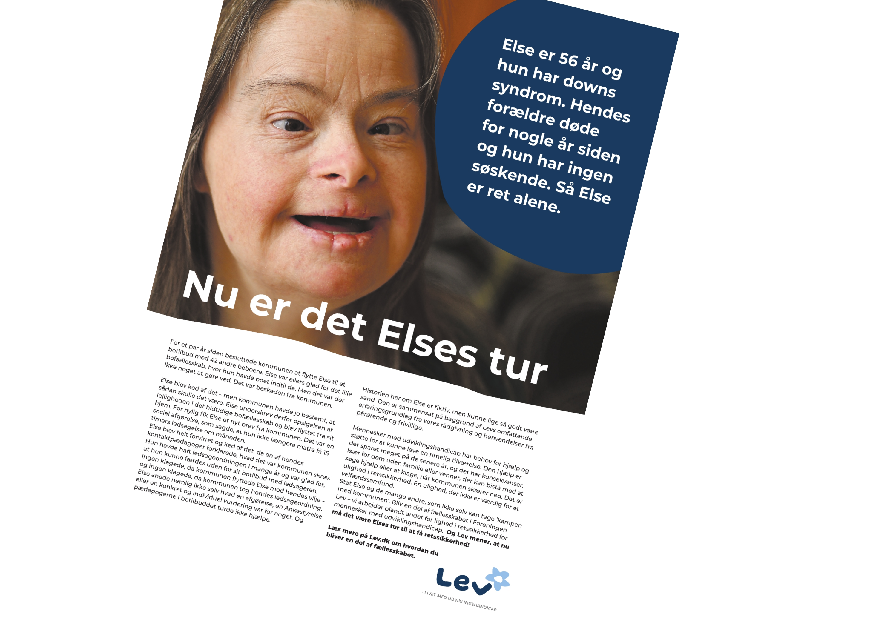 Annoncen er bragt i Jyllands-Postens indstik ’Livet med handicap’, søndag den 6. december